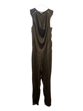 Guess Black Sleeveless Cowl-Neck Jumpsuit